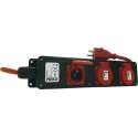 Eloy Kort Verlengsnoer - 3 Stopcontacten - Powerstrip Voor De Werf - 3M