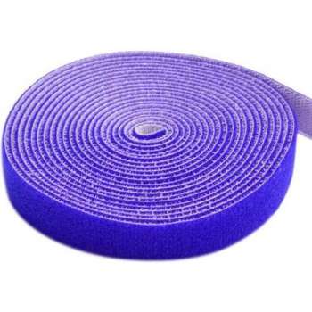 Techly ISWT-ROLL-1025 kabelbinder Klittenband Blauw