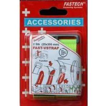 FASTECH® 688-777 Klittenband Met riem Haak- en lusdeel (l x b) 300 mm x 25 mm Geel 2 stuk(s)