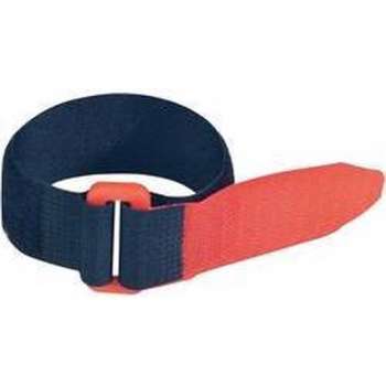 FASTECH® F101-25-300-5 Klittenband Met riem Haak- en lusdeel (l x b) 300 mm x 25 mm Zwart, Rood 5 stuk(s)