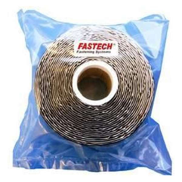 FASTECH® T1005099990205 Klittenband Om vast te plakken Acrylaat Jersey (l x b) 5000 mm x 50 mm Zwart 5 m