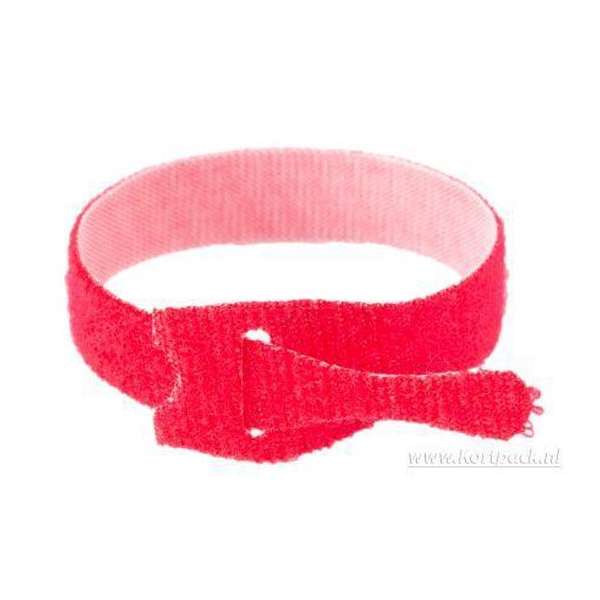 Velcro One-wrap Strap Klittenband rood 20 mm x 200 mm. 25 stuks + Kortpack pen (098.0605)