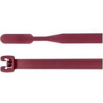 HellermannTyton 109-00189 Q50I-PA66-RD-C1 Kabelbinder 290 mm 4.70 mm Rood Met open kabelbinderuiteinde 100 stuk(s)