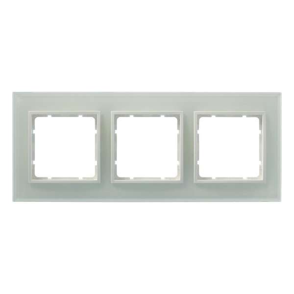 Berker Afdekraam 3-Voudig Glas Wit B.1-B.3-B.7 (Te combineren met Berker S1 serie)