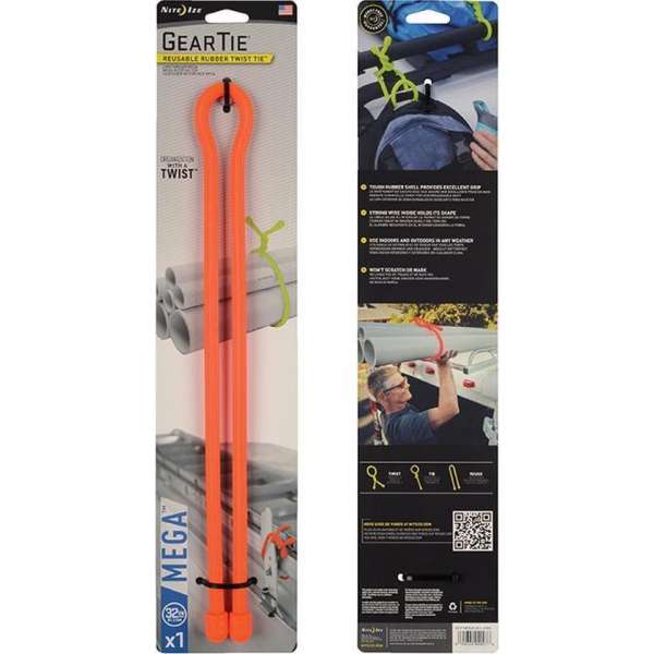 NITE IZE Gear Tie Mega 32" Bright Oranje