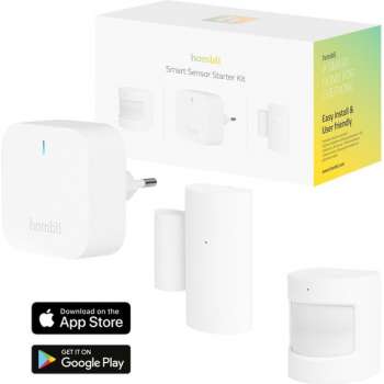 Hombli Smart Bluetooth Sensor Kit – 1x Bluetooth Bridge – 1x Contactsensor – 1x Bewegingssensor