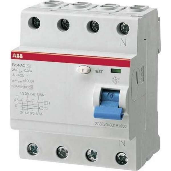 ✅ABB AARDLEKSCHAKELAAR  4-Polig  40A -30mA PROLEDPARTNERS®