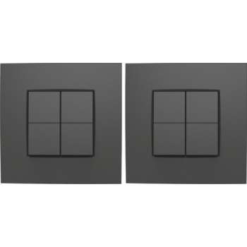 Niko Dimschakelaar Voor Philips Hue - Intense Anthracite - 2 stuks