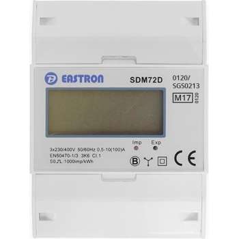 SDM72D MID - 3 Fase kWh meter met puls uitgang (MID gekeurd)