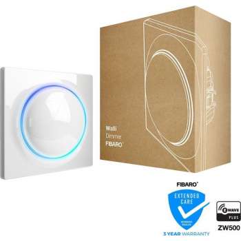 FIBARO Walli Dimmer - Slimme inbouw dimmer - Geschikt voor LED - Wit - Z-Wave Plus