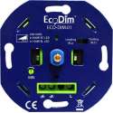 EcoDim - LED Dimmer - ECO-DIM.01 - Fase Aan- en Afsnijding RLC - Inbouw - Enkel Knop - 0-300W - BSE