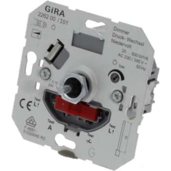 Gira Dimmer Inbouw 500W Halogeen Druk-Wissel Element