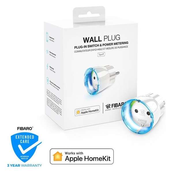 FIBARO Wall Plug - Werkt alleen met Apple HomeKit - Type F - NL versie