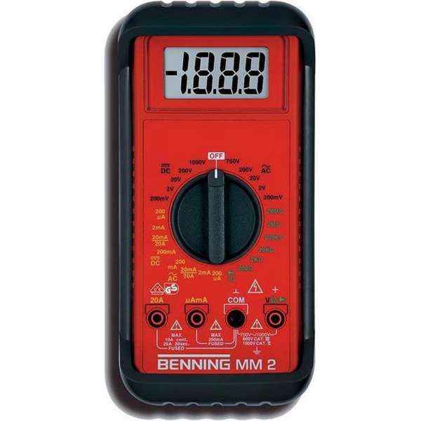 Benning 44044028 MM 2 Digitale multmeter - 750V AC / 1000V DC