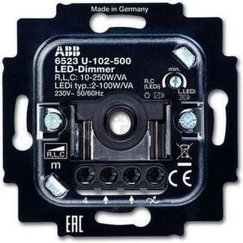 ABB Busch-Jaeger 6523U-102-500 LED Dimmer - 230V - fase aansnijding - 2W-100W