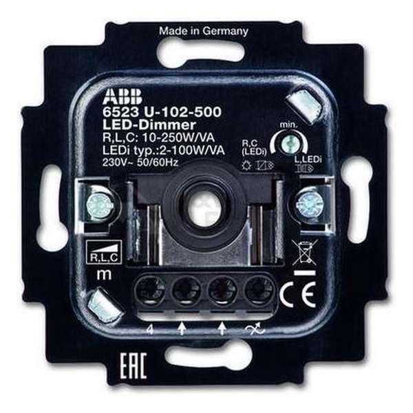 ABB Busch-Jaeger 6523U-102-500 LED Dimmer - 230V - fase aansnijding - 2W-100W