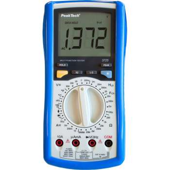 PeakTech 3725 Digitale multimeter ~ 2.000 counts ~ met LCR-meter ~ 2000MΩ ~ 100µF ~ 20H