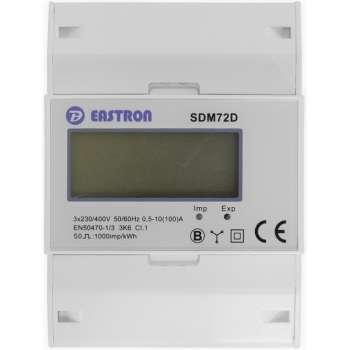 SDM72D Modbus MID - 3 Fase kWh meter met Modbus RS485 (MID gekeurd)