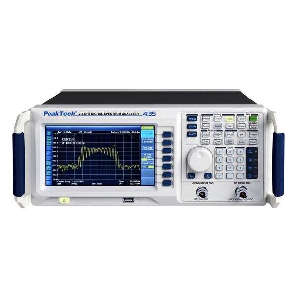 PeakTech 4135 Digital Spectrum Analyzer 9 kHz ~ 2,2 GHz (incl. Tracking Generator)