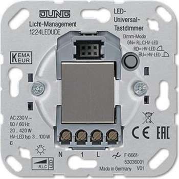 Jung Insert Dimmer LS 990, AS 500, CD 500, LS design, LS plus, FD design, A 500, A plus, A creation, CD plus, SL 500 1224LEDUDE