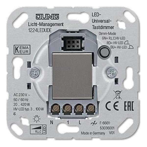 Jung Insert Dimmer LS 990, AS 500, CD 500, LS design, LS plus, FD design, A 500, A plus, A creation, CD plus, SL 500 1224LEDUDE