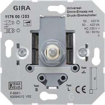 GIRA 1176 00 Dimmer Ingebouwd Grijs