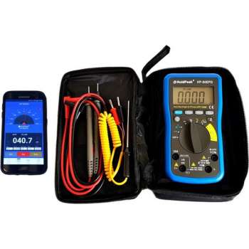 Multimeter met mobiele app-batterijtester