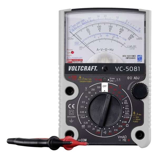 VOLTCRAFT VC-5081 Multimeter Analoog CAT III 500 V