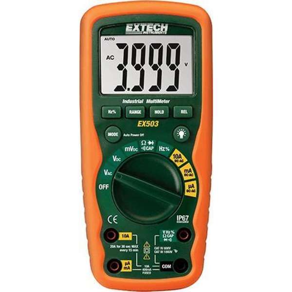 EXTECH EX503: 10 functie Zware Industriële Multimeter