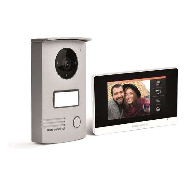 VisioDoor 4.3+ - bedrade video-intercom met extra platte touch-monitor 4.3