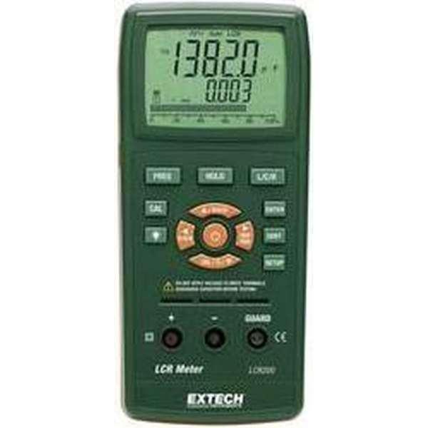 Extech LCR200 LCR-meter Digitaal CAT I Weergave (counts): 20000