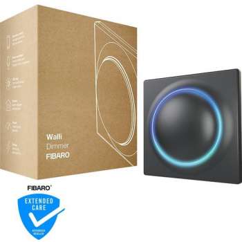 FIBARO Walli Dimmer - Slimme inbouw dimmer - geschikt voor LED - Antraciet - Z-Wave Plus