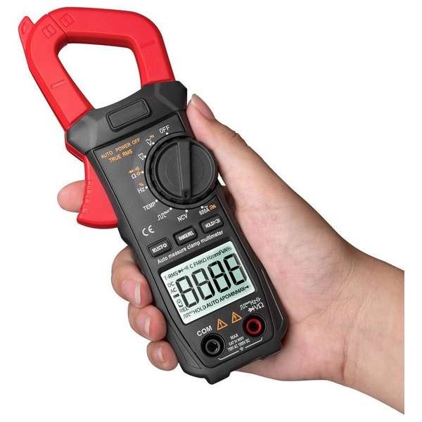 ST209 LCD Digitale Multimeter 6000 Telt StroomtangTrue RMS Amp DC/AC Stroomtang Tester Meter Voltmeter Auto Variërend Red