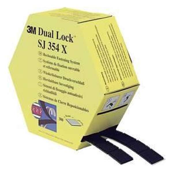 3M SJ354X Dual Lock Klittenband Om vast te plakken Paddenstoel (l x b) 7500 mm x 25 mm Zwart 1 paar