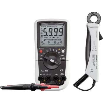 VOLTCRAFT VC281 Multimeter, Stroomtang-adapter Digitaal CAT III 600 V Weergave (counts): 6000