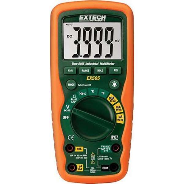 EXTECH EX505: 11 functie Heavy Duty True RMS Industrial Multimeter