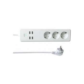 WOOX R4028 slimme stekkerdoos, powered by TUYA 3X SCHUKO, 4X USB