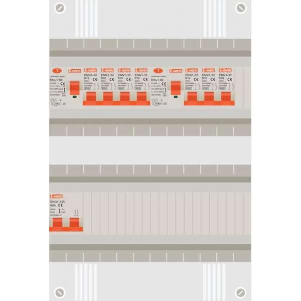 1 fase groepenkast met 7 licht groepen