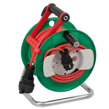 Brennenstuhl Kabelhaspel - 25 m met 3 x 1.5 mm2 Snoer - Groen/Rood