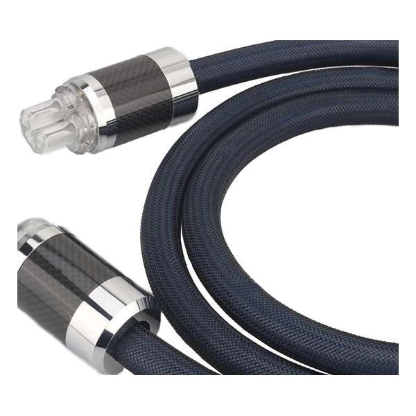 Hifi Powercord Carbon, Rhodium plated