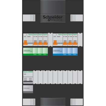 Groepenkast 6 groepen (3+3) - 1-fase - Advanced - Schneider Electric - ADVG23234H1