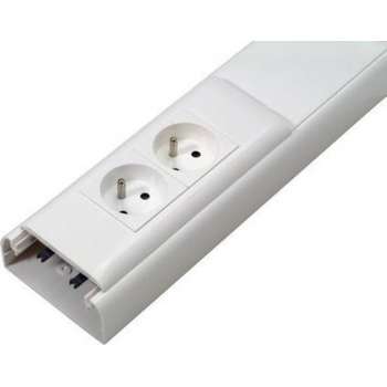 Legrand DLP kabelbaan 35x80 mm 2m + eindstukken wit