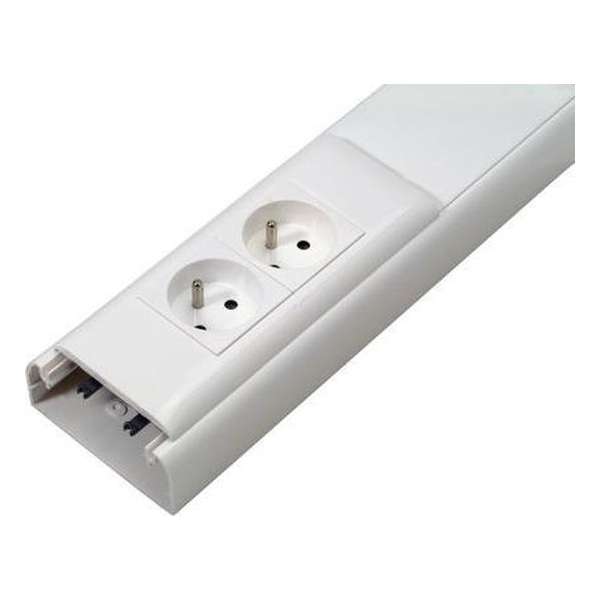 Legrand DLP kabelbaan 35x80 mm 2m + eindstukken wit