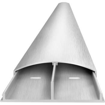 Multibrackets Premium super slim geborsteld aluminium kabelgoot - 110 x 7,5 cm / zilver