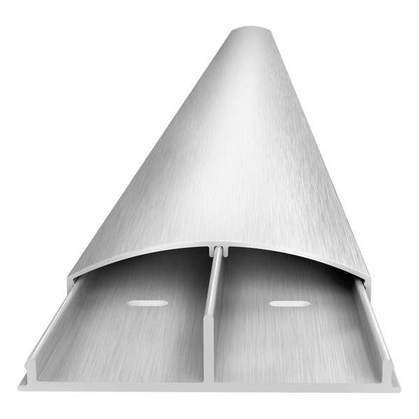 Multibrackets Premium super slim geborsteld aluminium kabelgoot - 110 x 7,5 cm / zilver