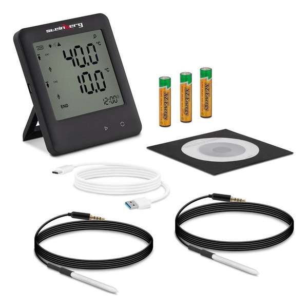 Steinberg Datalogger - Temperatuur - LCD - -40-125 ° C 2 Externe Sensoren