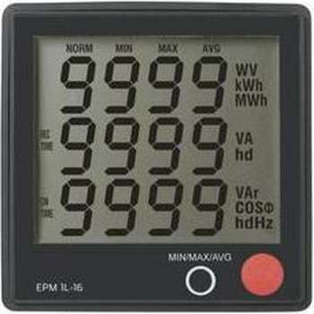 Digitaal Inbouwmeetapparaat Voltcraft Epm 1L-16 Spanning: 190 - 250 V/Ac Stroom: 0 - 16 A Cos F: 0 - 1.00 Vermogen: 0 - 3680 W