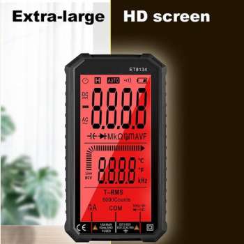 ET8134 Digitale Multimeter Gelijkstroom Spanning Stroom AC Spanning Stroom Meting Capaciteit Weerstand Meten Black