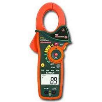 EXTECH EX830: 1000A True RMS AC/DC Clamp Meter met IR Thermometer