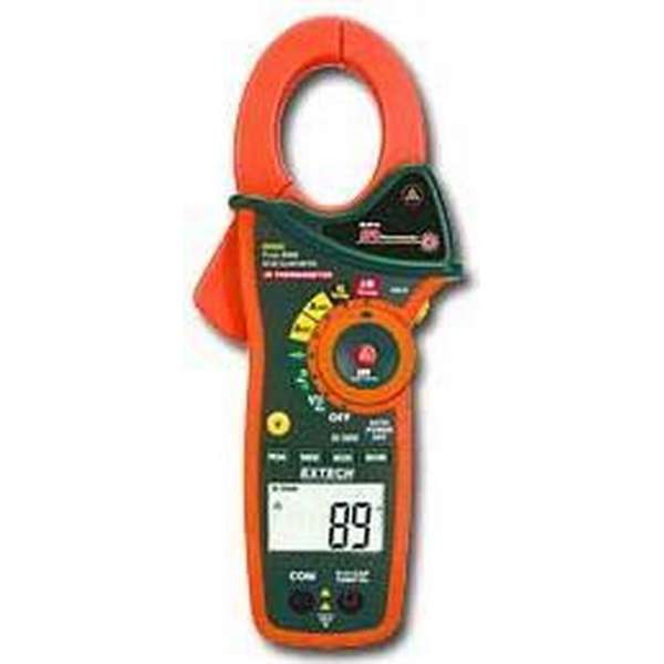 EXTECH EX830: 1000A True RMS AC/DC Clamp Meter met IR Thermometer